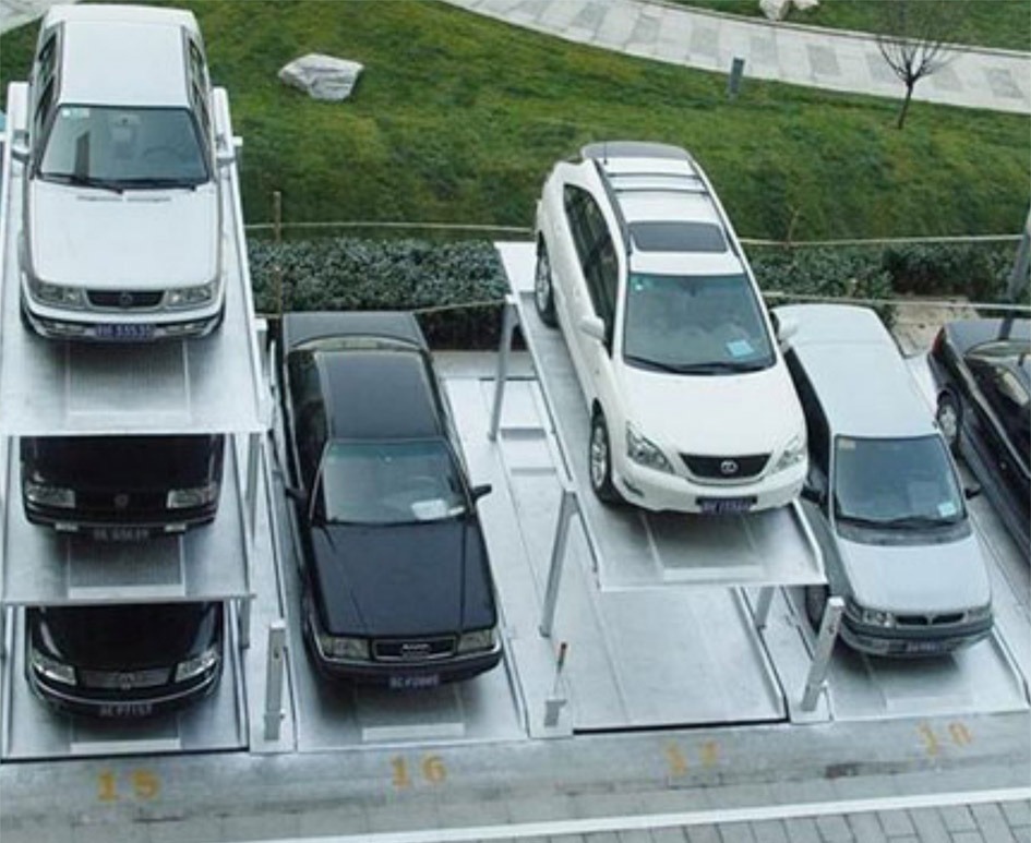 峨眉山市PJS3D2三层地坑式简易升降立体停车设备